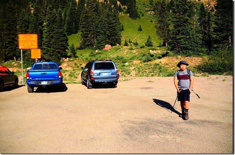 Parking lot of Berthoud Pass Ditch trail