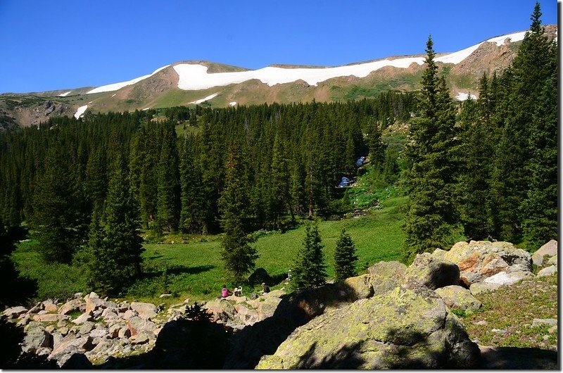 The boulderfield is under the lake 3