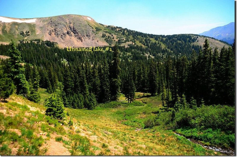 Looking north from the unnamed lake  #2 1