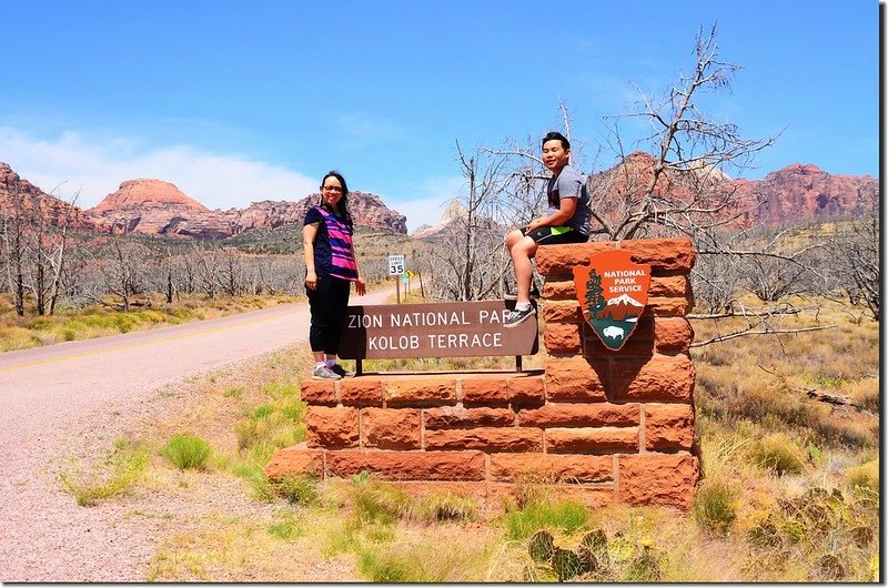 Zion National Park Kolob Terrace entrance