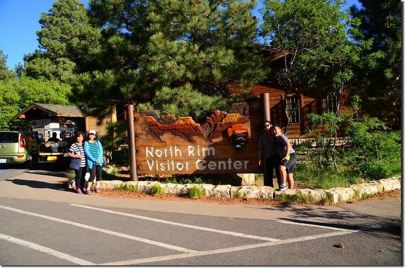 North Rim Visitor Center sign