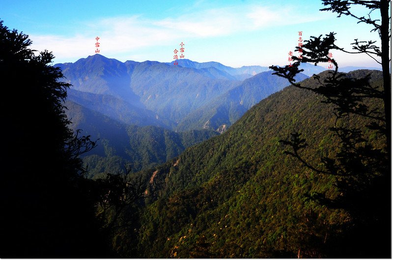 佳仁山林道東南眺雪山西稜 2