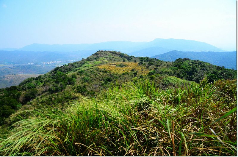 門馬羅山303峰東北眺稜線草原及293峰