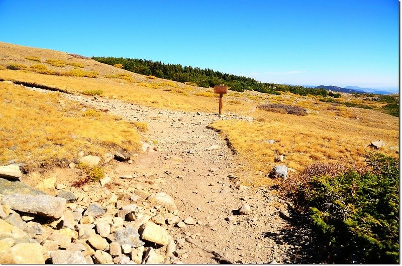 Mount Audubon, Beaver Creek Trail junction