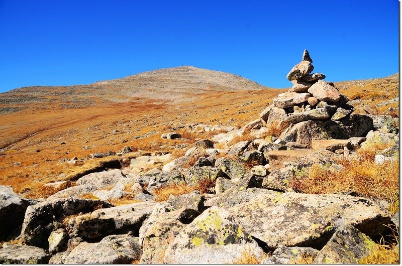 Cairns by the trail