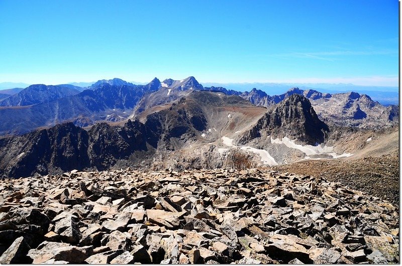 View south into Indian Peaks from the summit of Mount Audubon 3