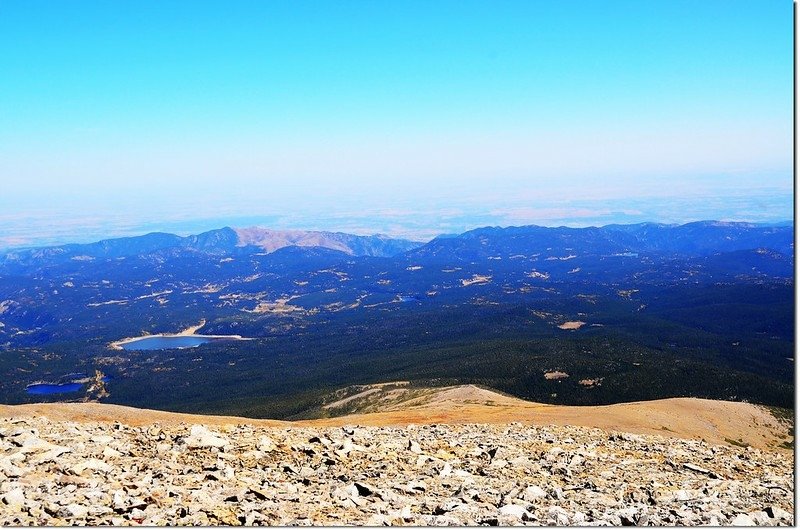 Overlooking down on Beaver Creek Area from the summit of Mount Audubon