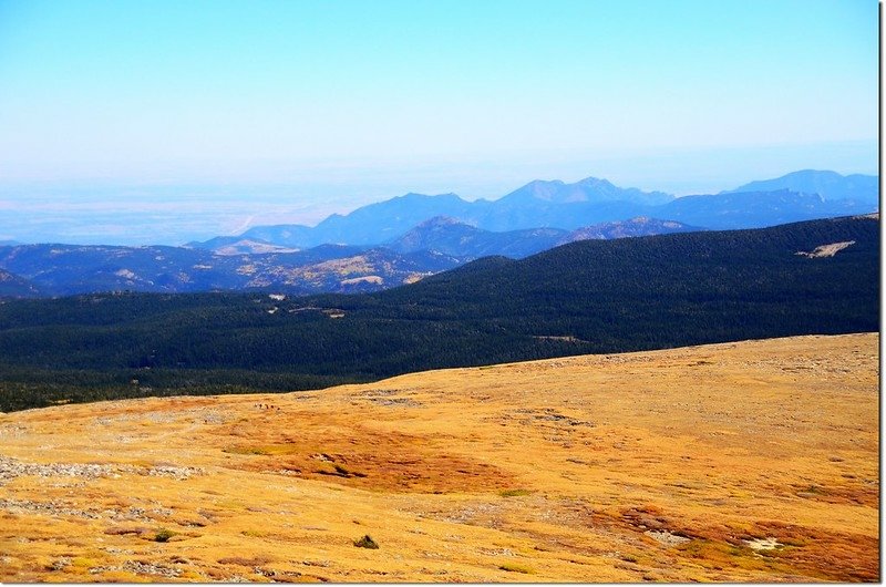 View of Green Mt.、 Bear Peak and South Boulder Peak from the Mt. Audubon trail