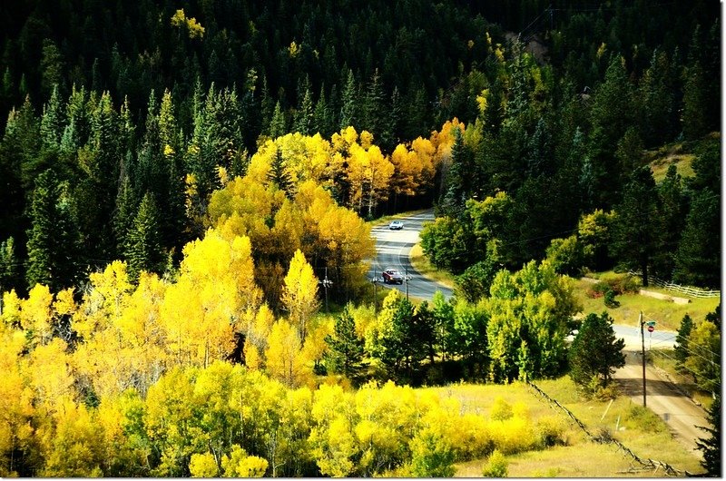 Peak to Peak Scenic Byway in Fall 1