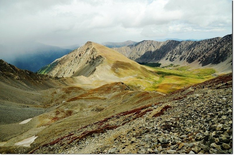 Looking back at the trail that we came from