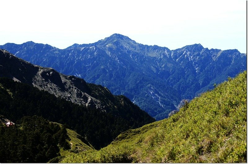 合歡山步道東南眺奇萊主山