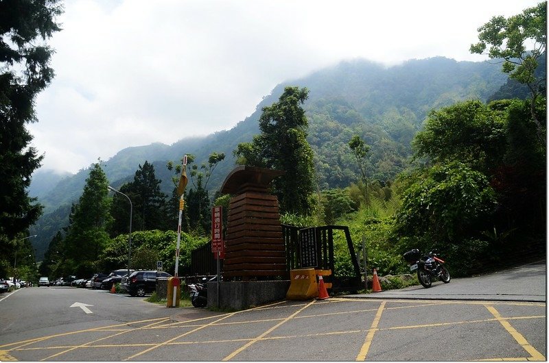 溪頭停車場望鳳凰山