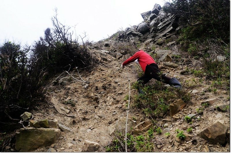 虎頭山登山途中崩塌地形 2