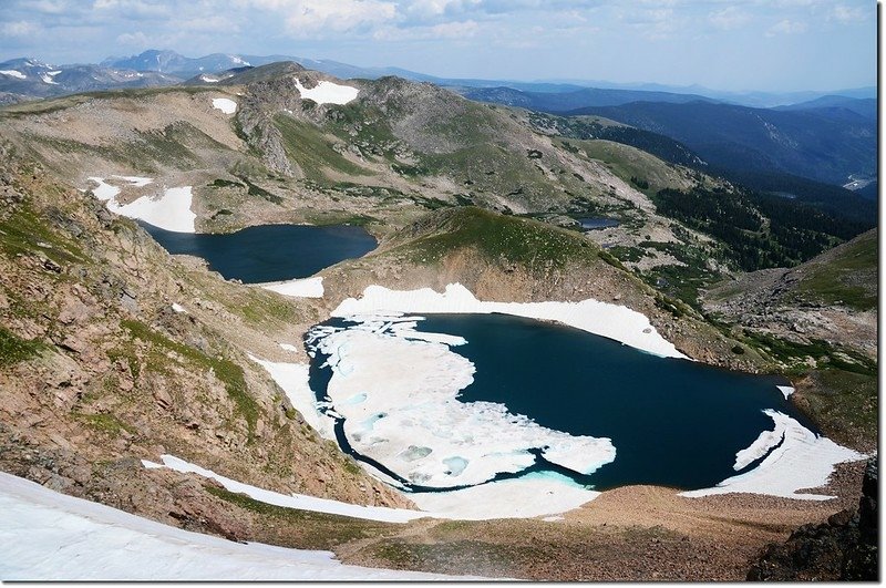 Overlook Iceberg Lakes from Continental Divide 1