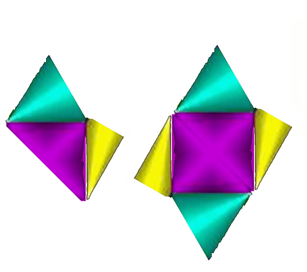 tellation of three triangle