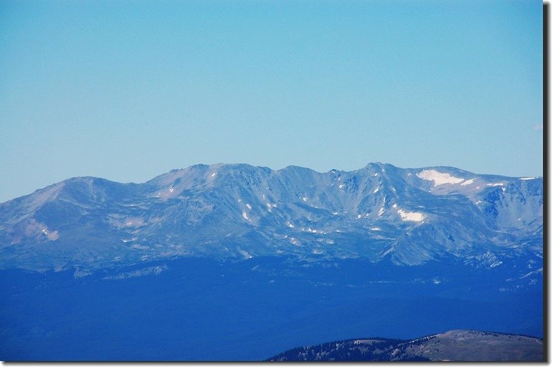 Looking southwest at  Mount Massive from the summit of Quandary Peak