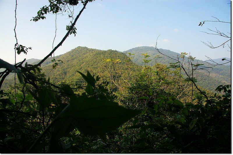 登西大社山途中回望南尾寮山