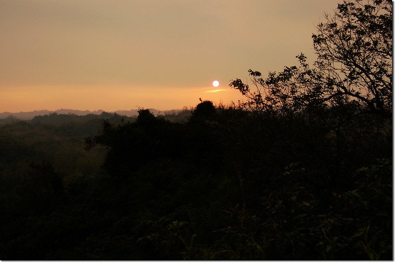 心子寮山山頂夕陽