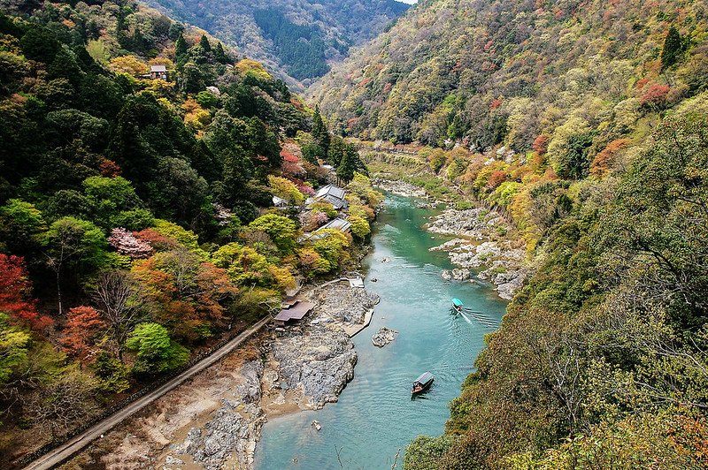 展望台俯瞰大堰川峽谷 6