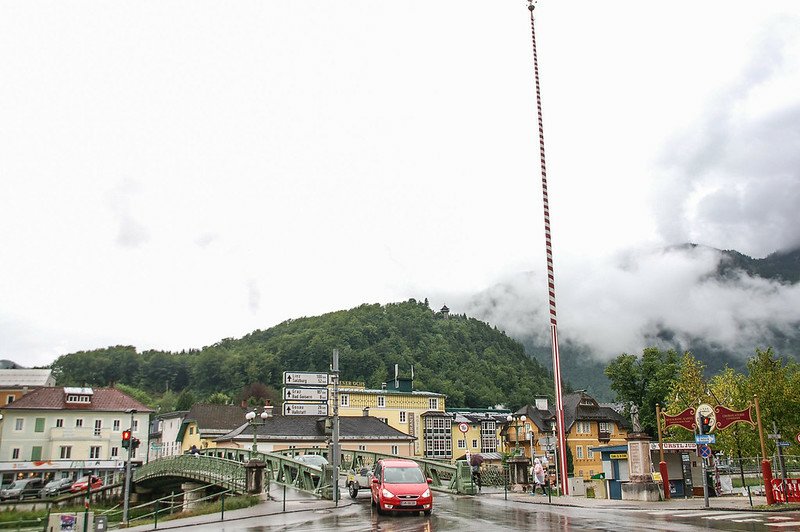 Traunbrücke in Ischl(Traun at Ischl bridge)