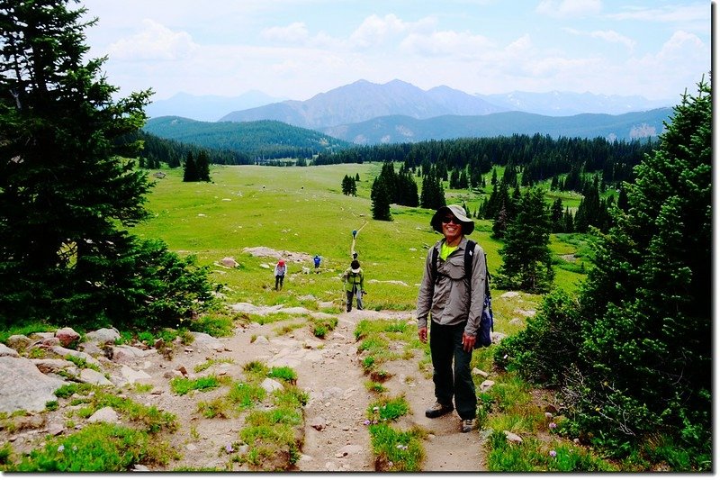 Looking down Meadow Creek Valley, Tenmile Range is in the distance 1