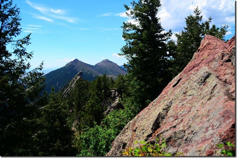 Looking South from Green Mountain at Bear Peak &amp; S. Boulder Peak