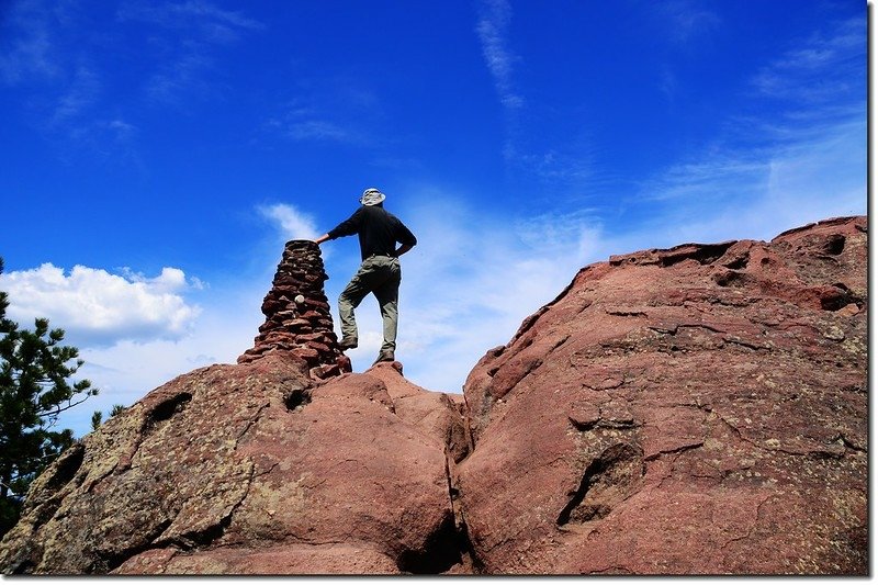 I on the summit of Green Mountain