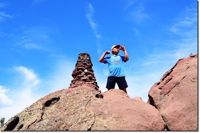 Jacob on the summit of Green Mountain 1