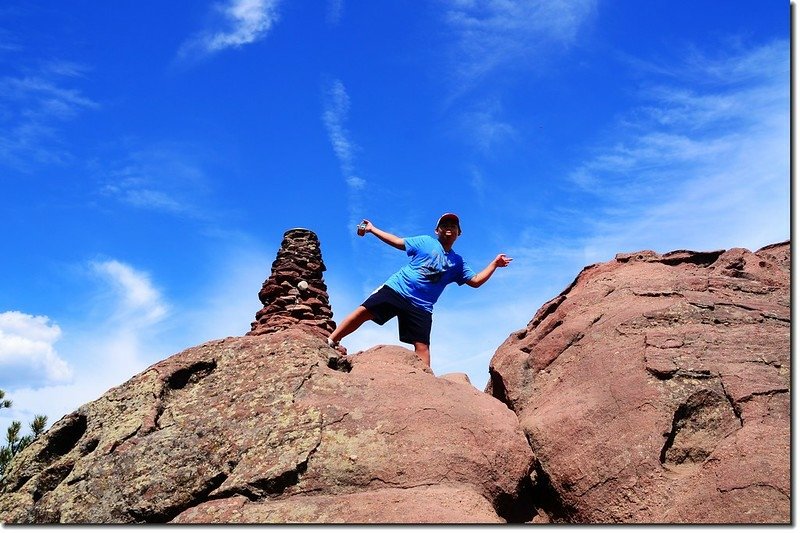 Jacob on the summit of Green Mountain 2