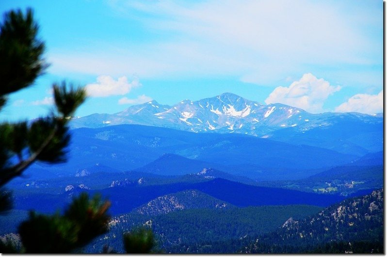 Looking Southwest from Green Mountain at James Peak