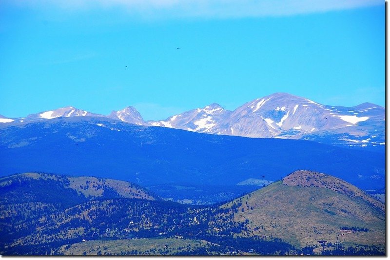 Looking Northwest from Green Mountain at Mount Toll &amp; Audubon