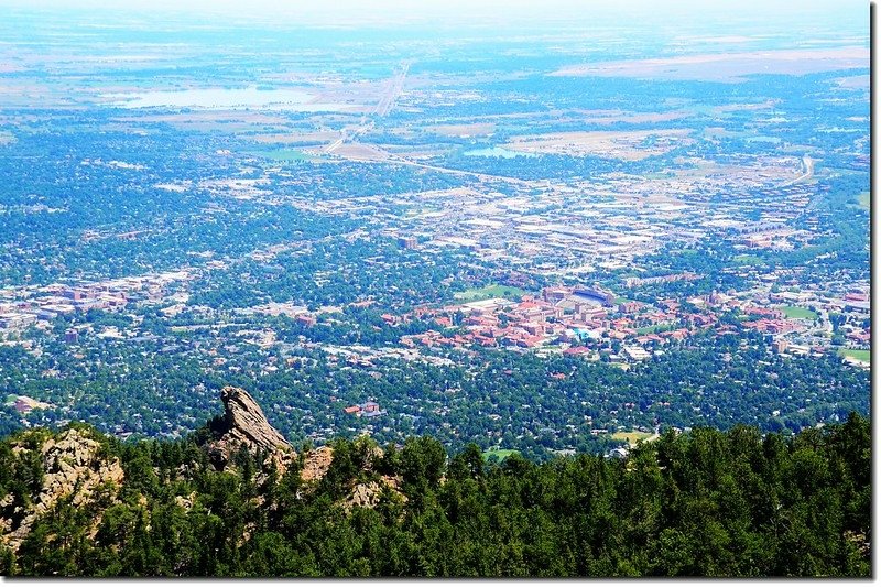 Overlooking Boulder downtown from Green Mountain 2