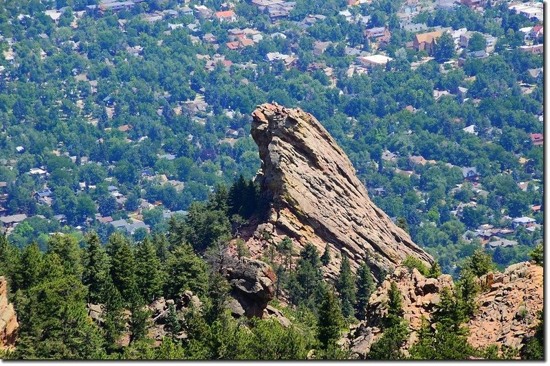 Overlooking 1st. Flatiron from Green&apos;s summit 2