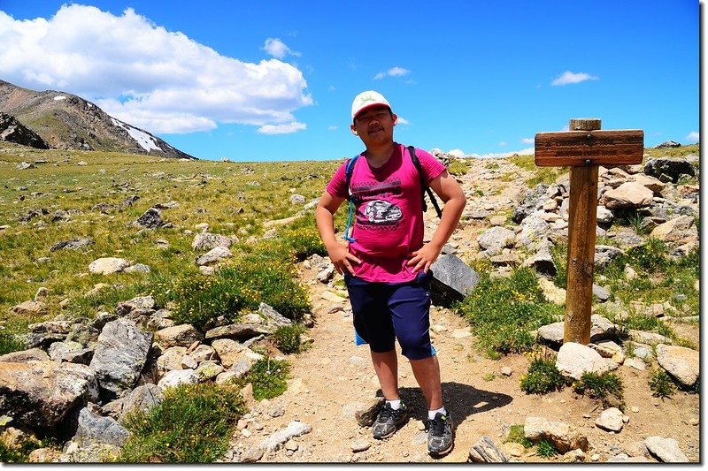 Taken from Arapahoe Pass summit