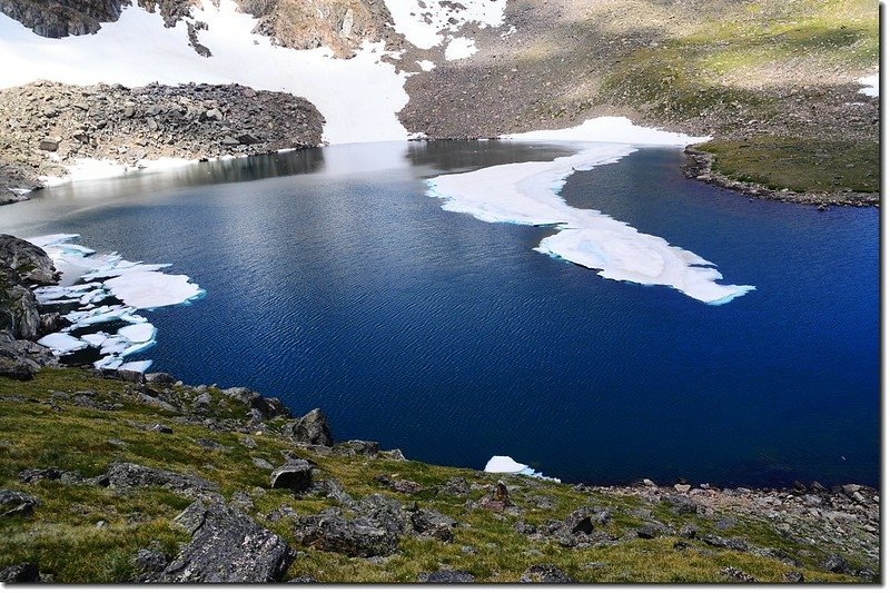 The Lake Dorothy cirque is capped by Mount Neva (12,814&apos;) 1