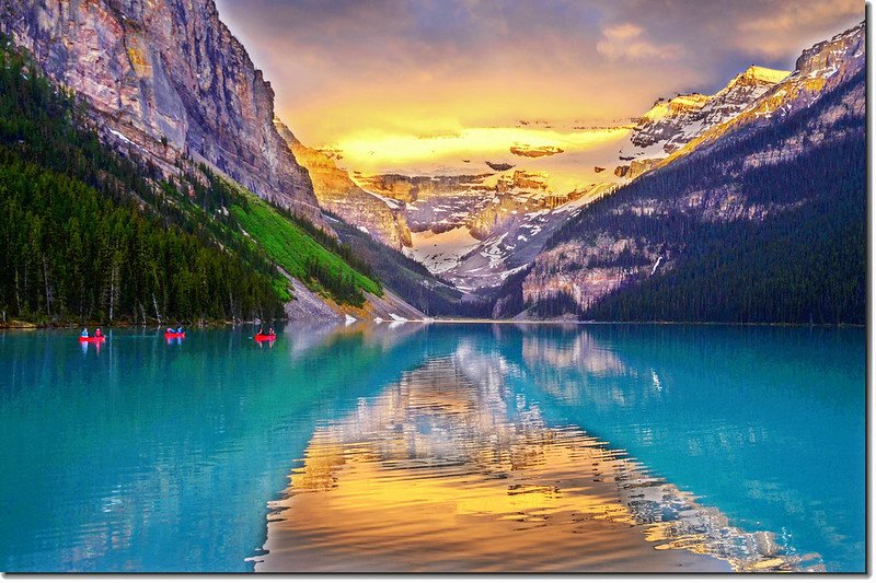 Lake Louise sunrise (1)