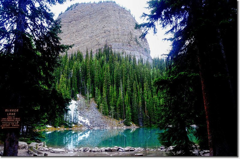 Big Beehive above Mirror Lake on the trail to Lake Agnes  (2)