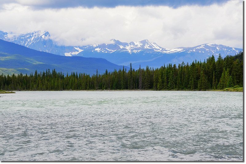 The Athabasca River and a Mountain View (Jasper National Park) 2