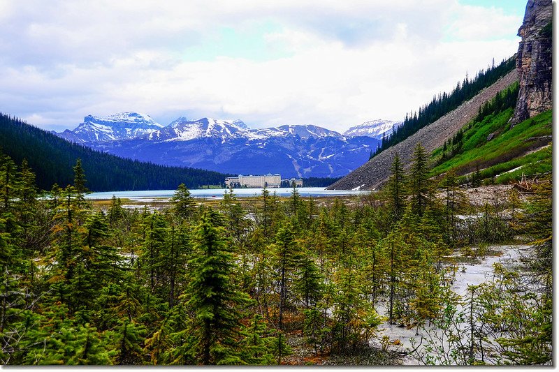 Looking toward Northeast from the end of Lake Louise