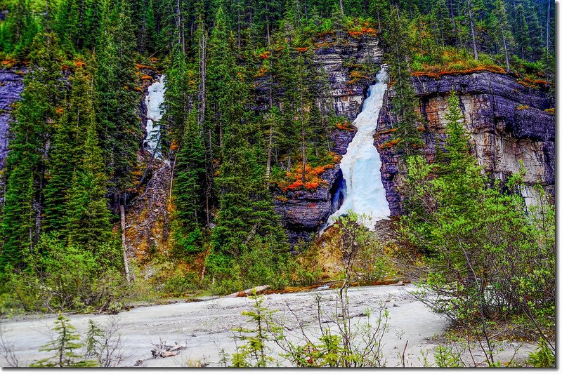 Frozen Falls Behind Lake Louise