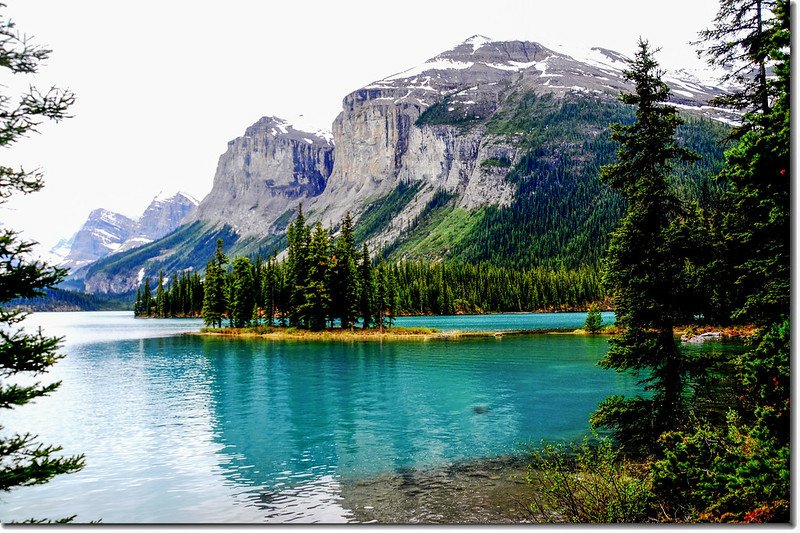 Spirit Island on Maligne Lake 2