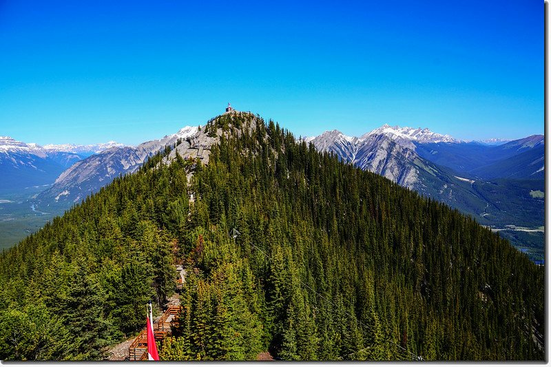 Meteorological station on Sanson Peak &amp; boardwalk trail from Banff Gondola upper terminal