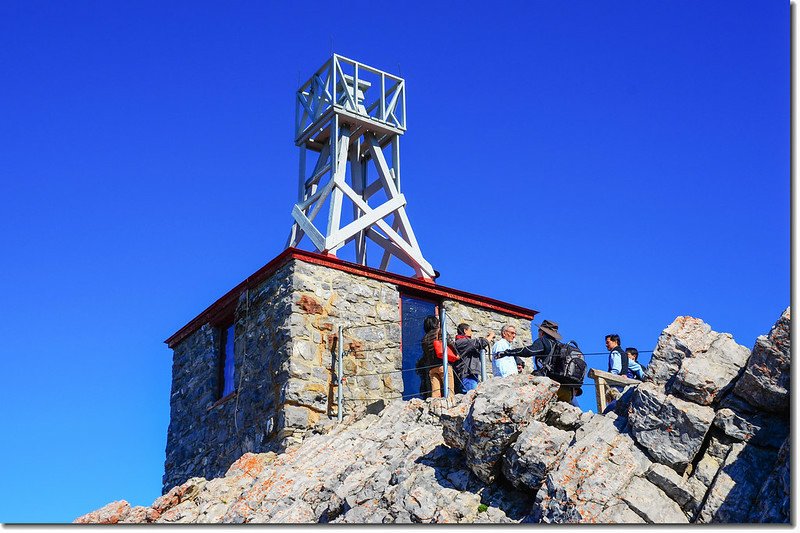 Meteorological observatory building on Sanson Peak