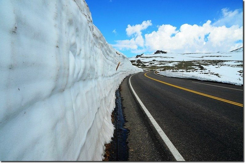 Snow wall along Trail Ridge Road 6