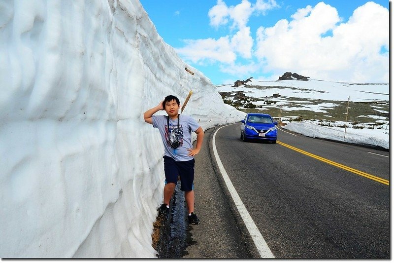 Snow wall along Trail Ridge Road 9