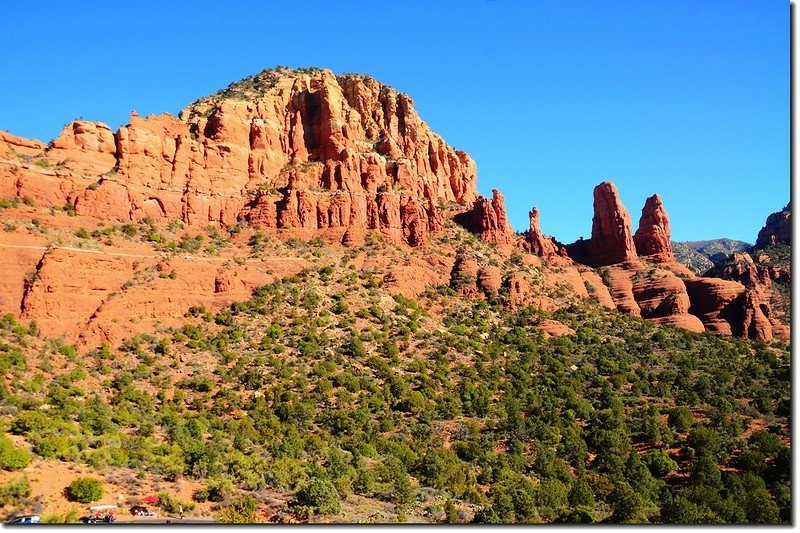 Red Rocks formation from  The Chapel of the Holy Cross