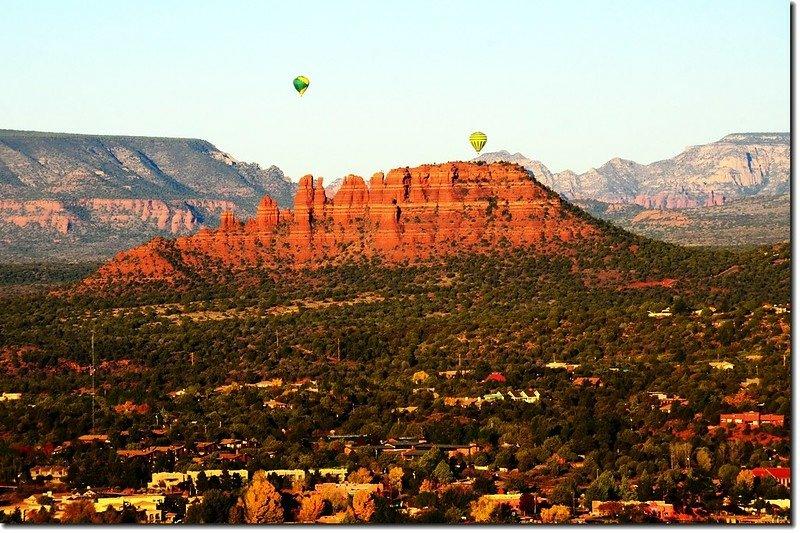 The Cockscomb Rock from the Airport Mesa upper scenic overlook