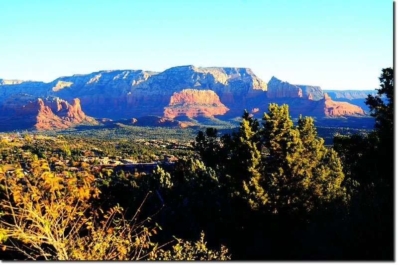 The Wilson Mountain from the Airport Mesa upper scenic overlook 1