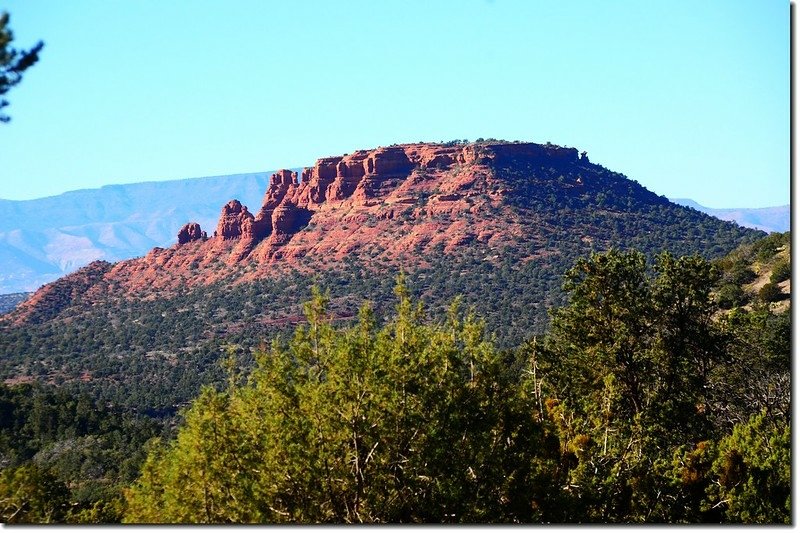 The Cockscomb rock from Dry Creek Road