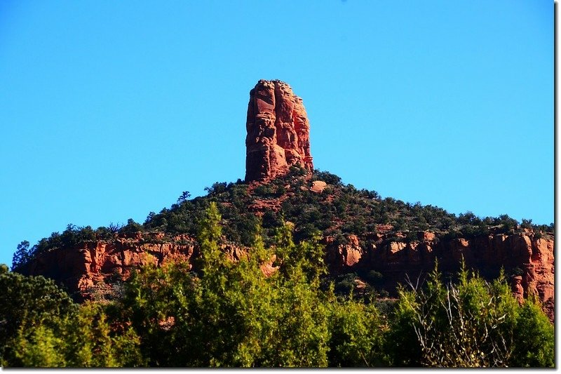 The Chimney Rock is taken from Dry Creek Road